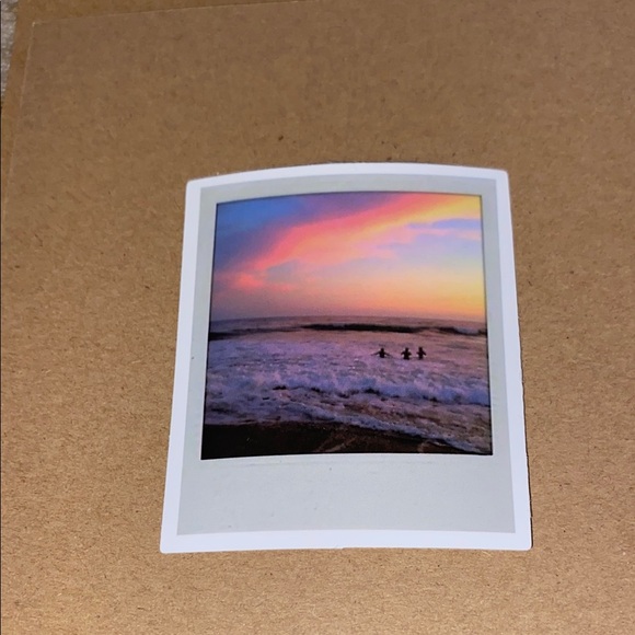 🌈20/$12🌈 Colorful Sunset Polaroid Sticker - Picture 1 of 3